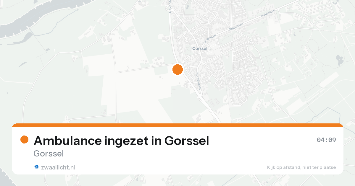 Ambulance ingezet in Gorssel — 20 aug 2026