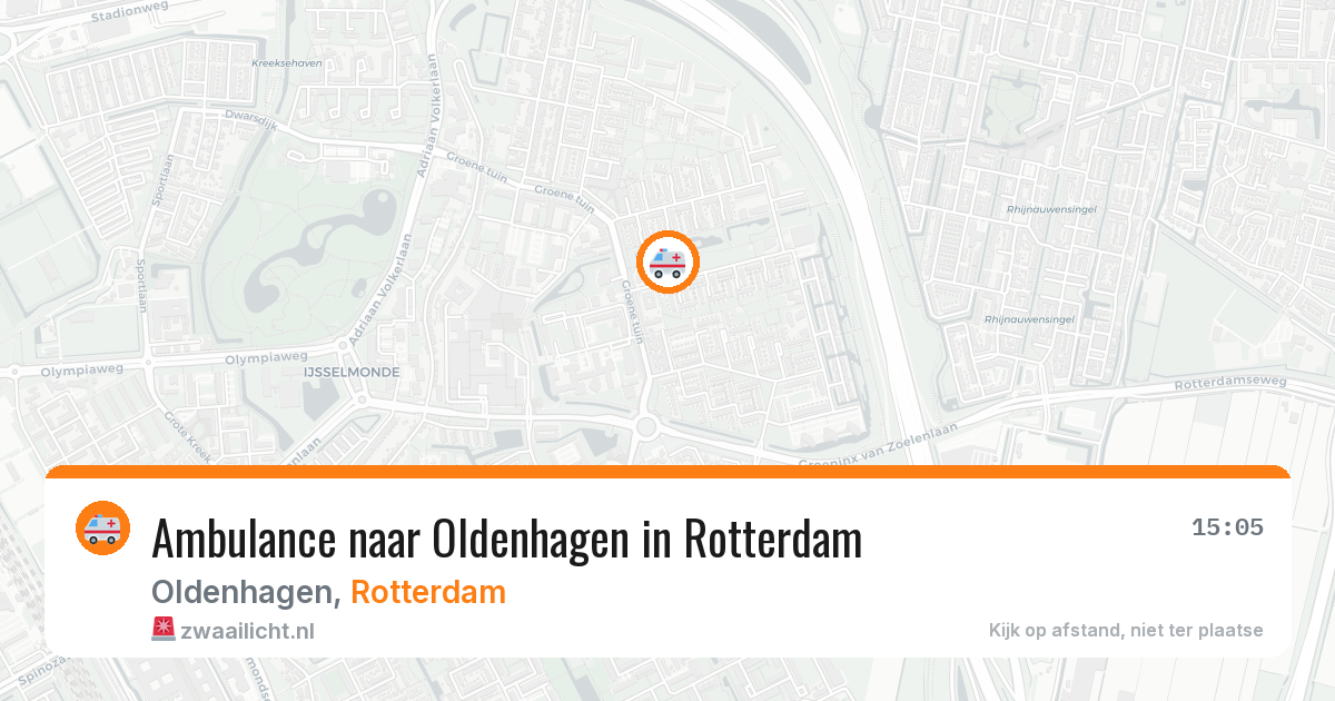 Ambulance naar Oldenhagen in Rotterdam — 23 jun 2026
