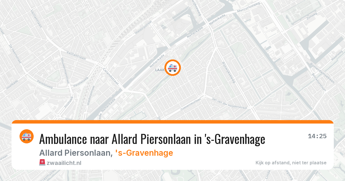 Ambulance naar Allard Piersonlaan in 's-Gravenhage — 17 jun 2026