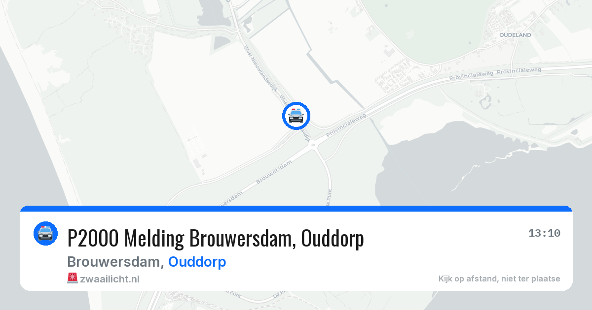 P2000 Melding Brouwersdam, Ouddorp — 28 mrt 2026
