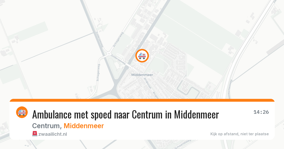 Ambulance met spoed naar Centrum in Middenmeer — 3 mei 2026