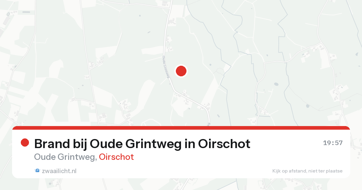 Brand bij Oude Grintweg in Oirschot — 22 aug 2026