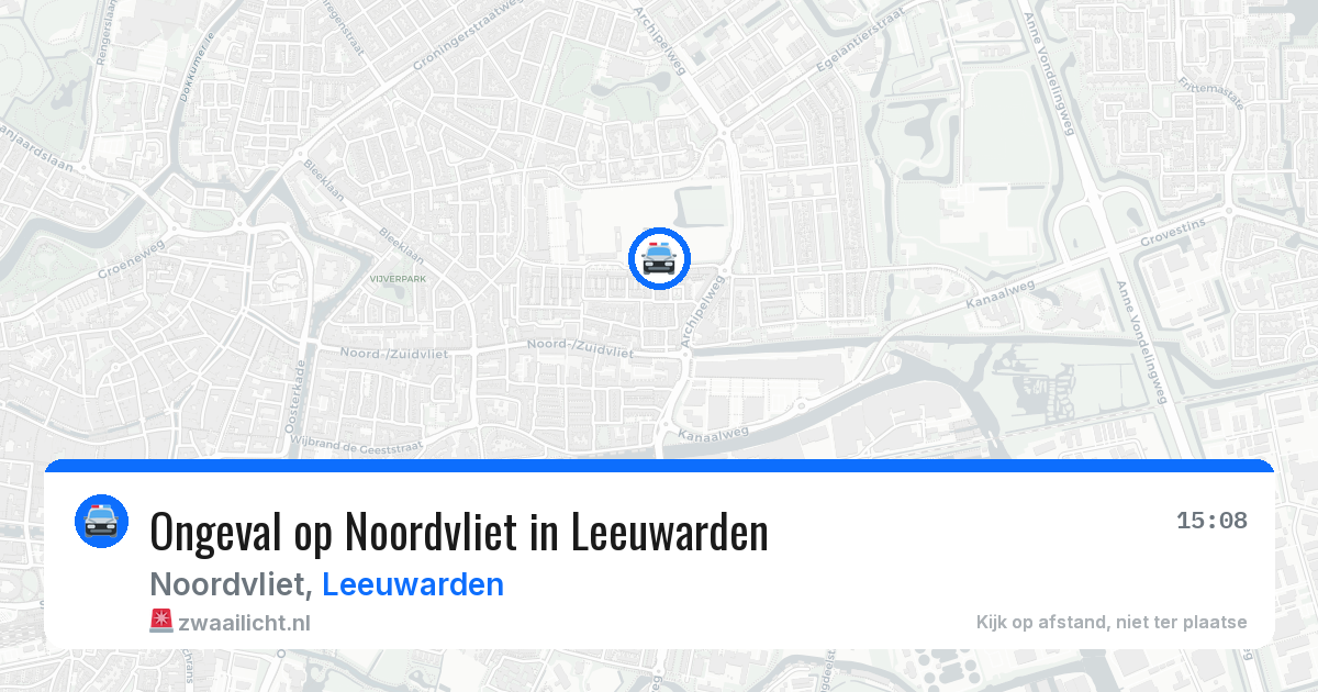 Ongeval op Noordvliet in Leeuwarden — 29 mei 2026