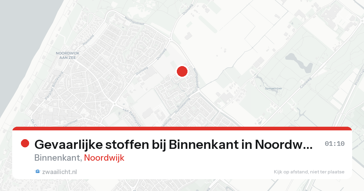 Gevaarlijke stoffen bij Binnenkant in Noordwijk — 28 apr 2026