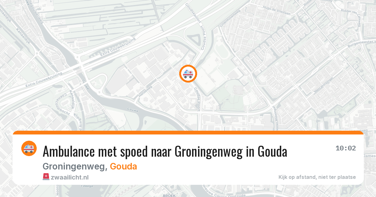 Ambulance met spoed naar Groningenweg in Gouda — 17 jan 2026