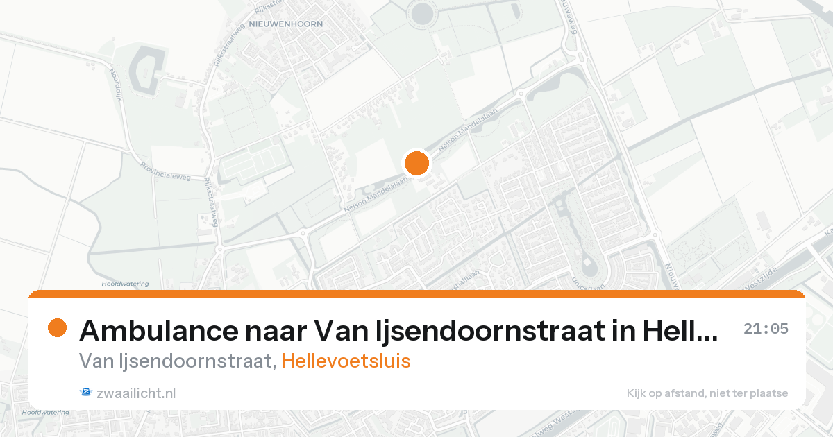 Ambulance naar Van Ijsendoornstraat in Hellevoetsluis — 30 jan 2026