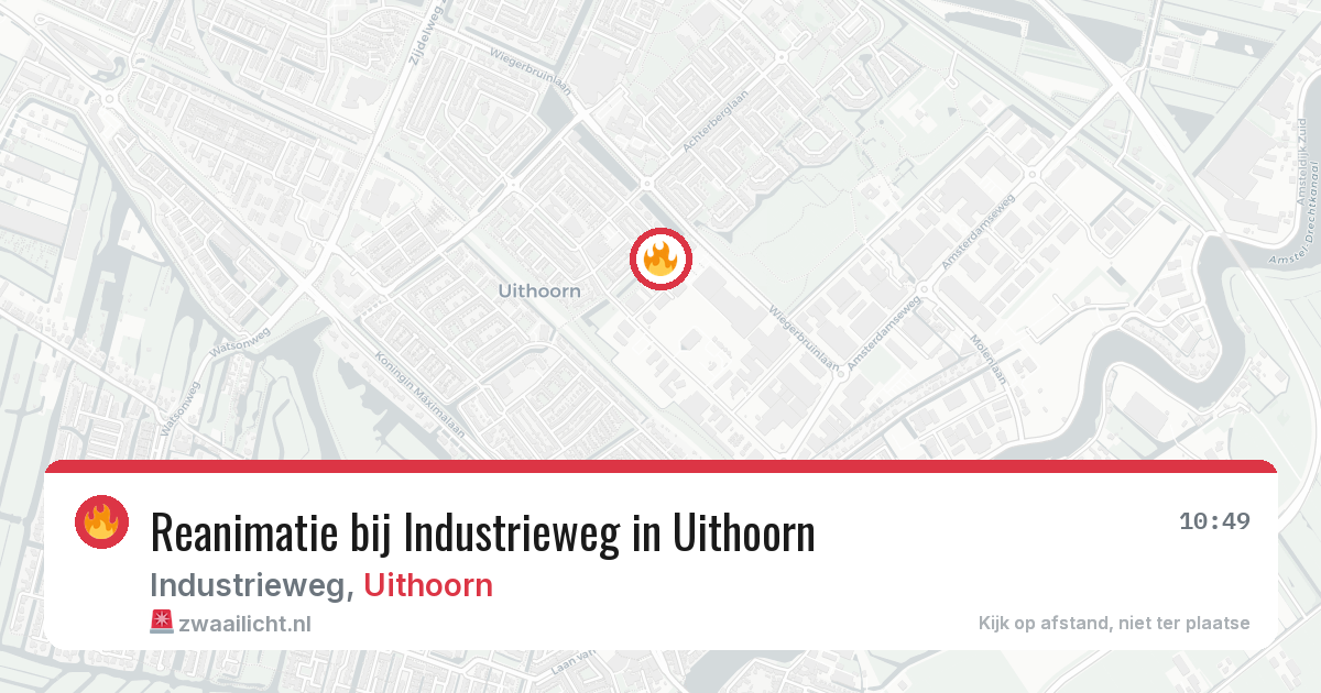 Reanimatie bij Industrieweg in Uithoorn — 6 jun 2026