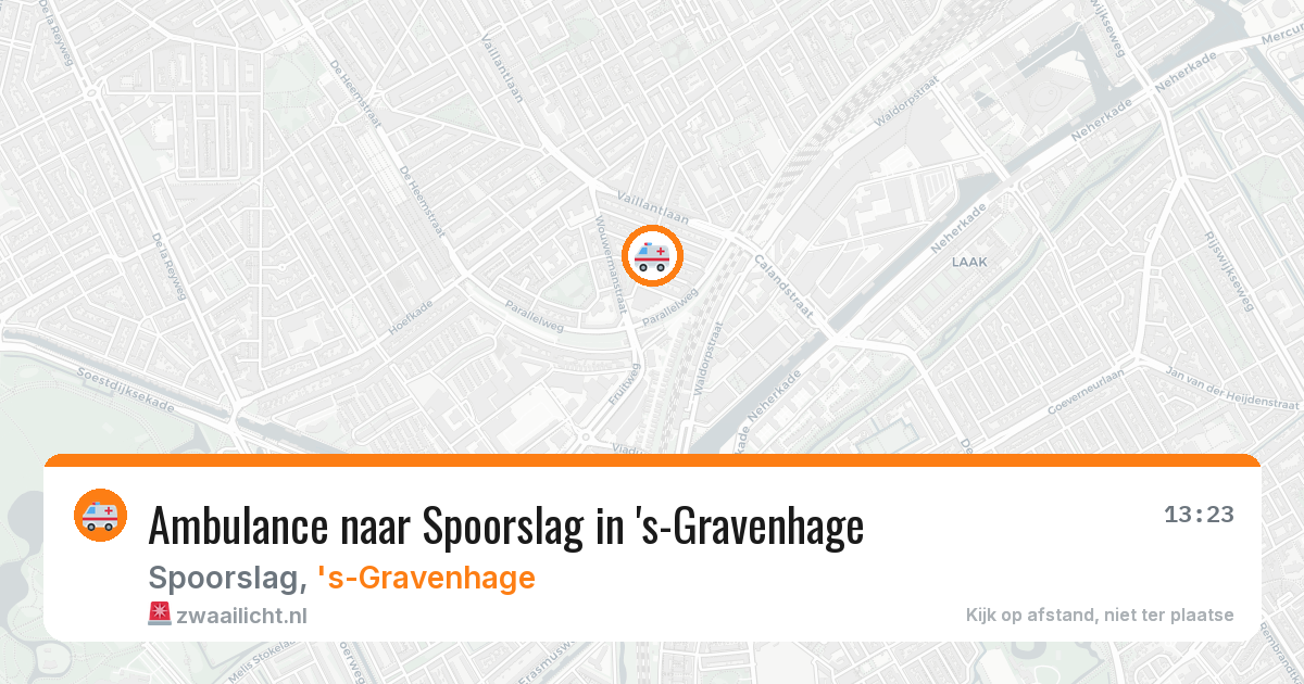 Ambulance naar Spoorslag in 's-Gravenhage — 3 jun 2026