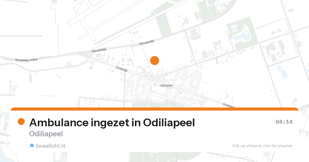 Ambulance ingezet in Odiliapeel — 7 feb 2026