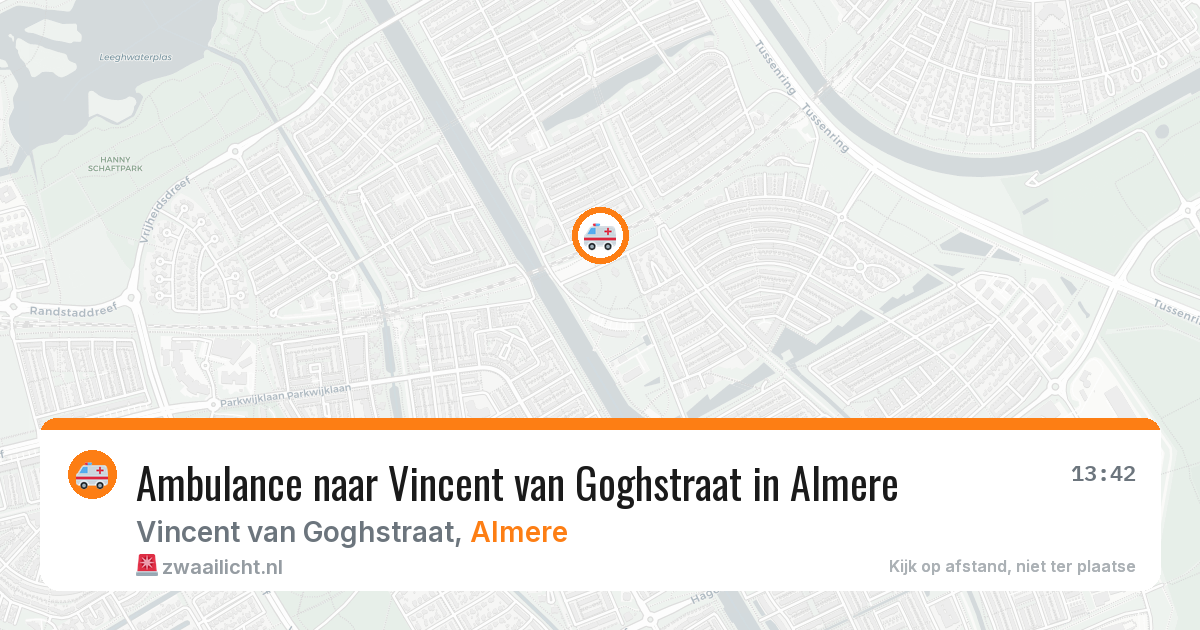Ambulance naar Vincent van Goghstraat in Almere — 7 mei 2026