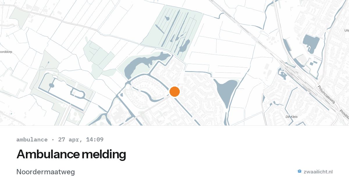 Ambulance melding — 27 apr 2026