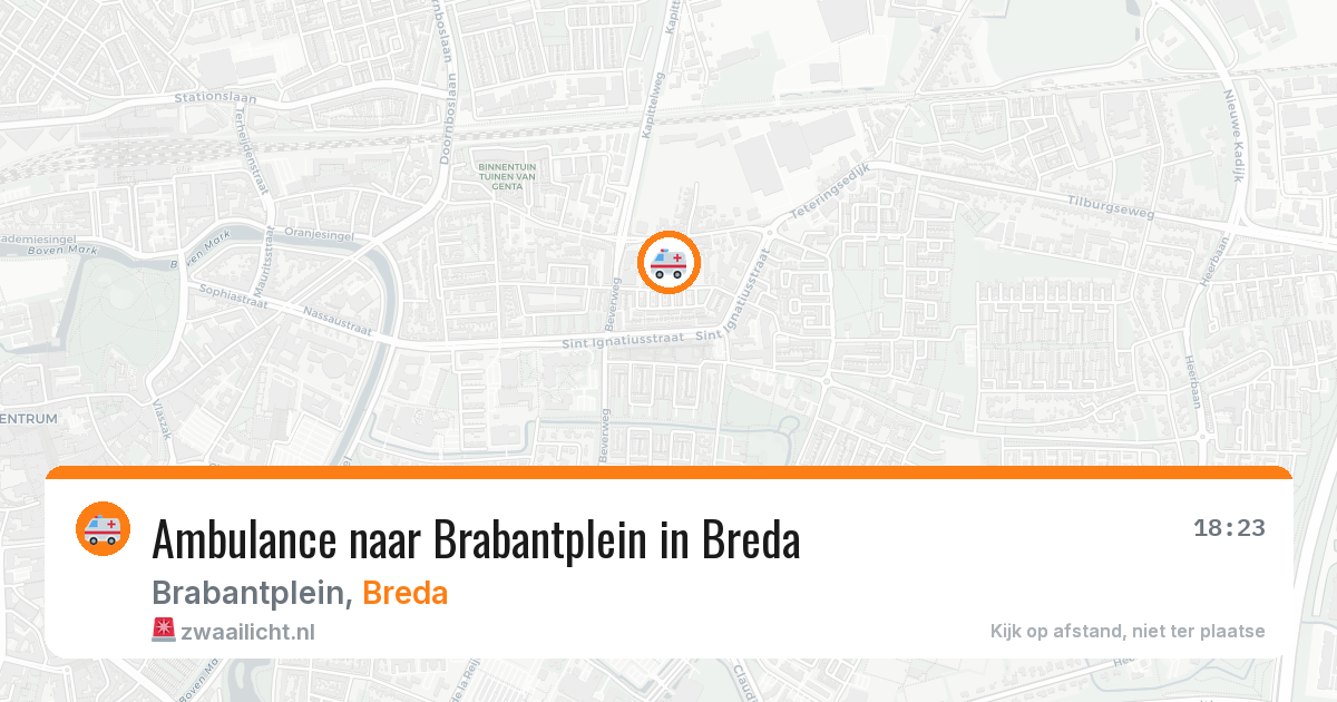 Ambulance naar Brabantplein in Breda — 11 mei 2026