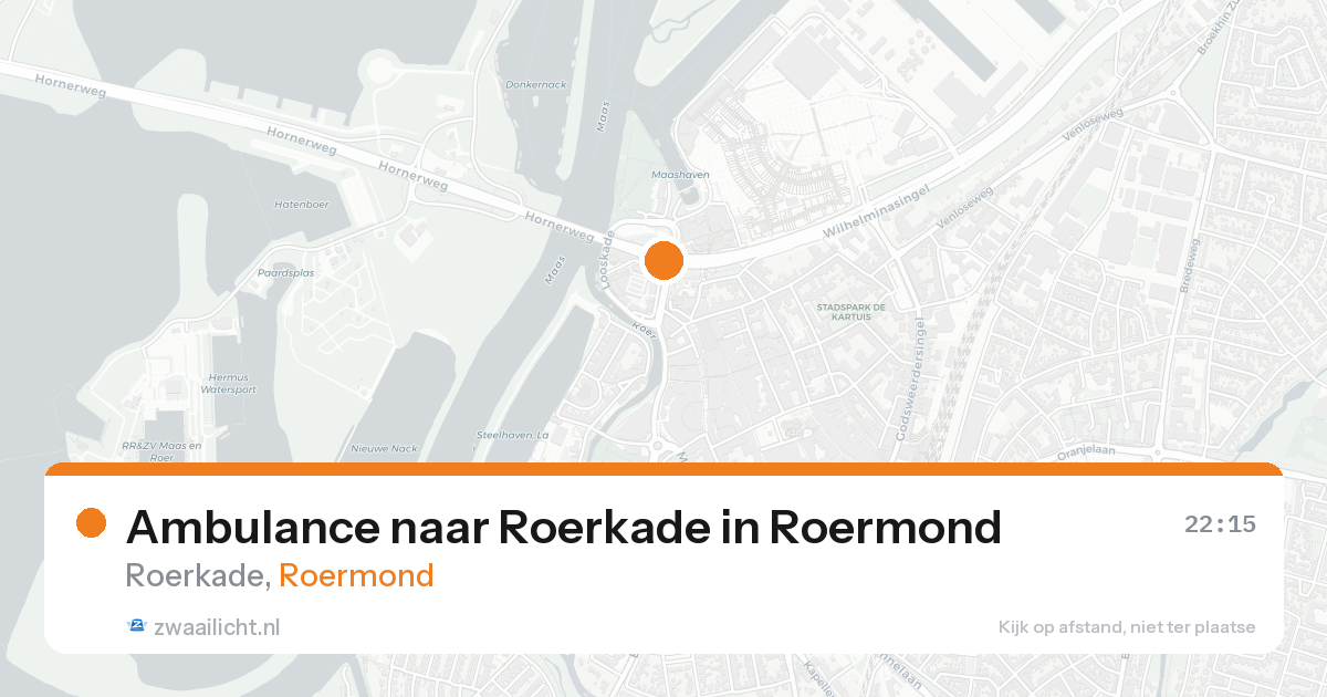 Ambulance naar Roerkade in Roermond — 14 aug 2026
