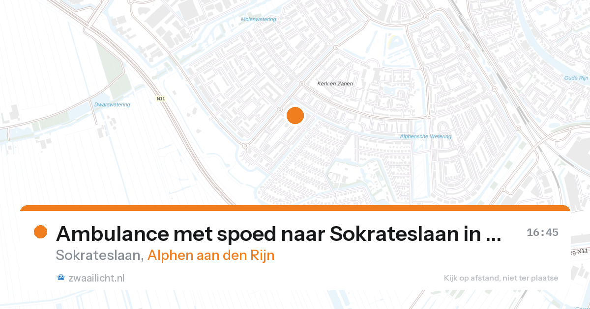 Ambulance met spoed naar Sokrateslaan in Alphen aan den Rijn — 12 mei 2026
