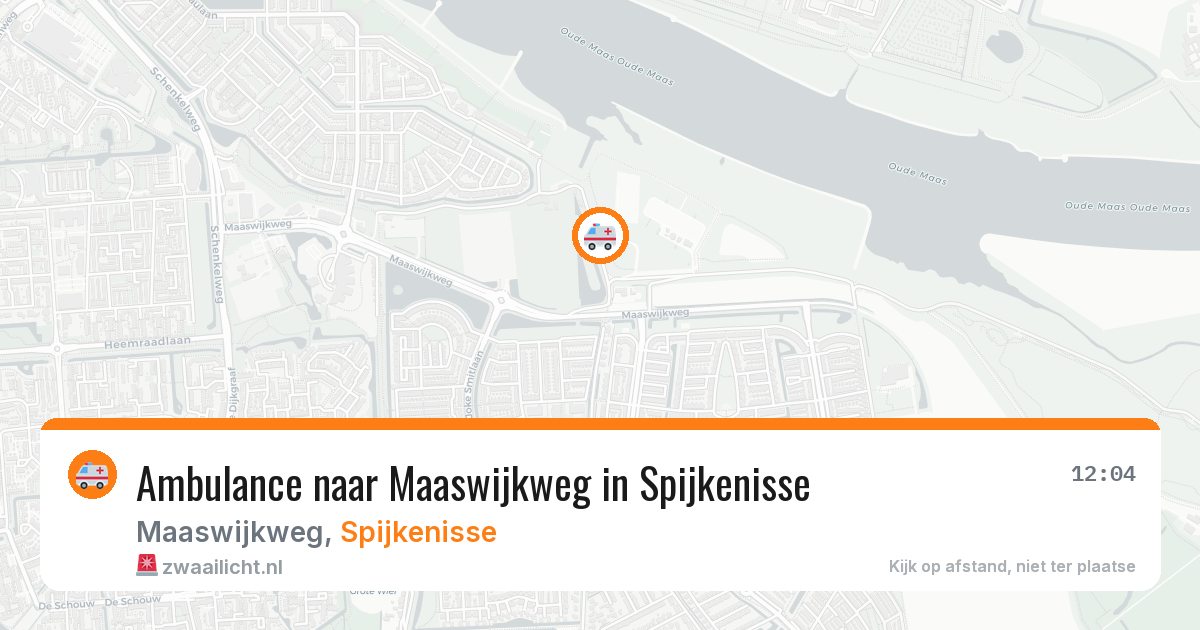 Ambulance naar Maaswijkweg in Spijkenisse — 14 mei 2026