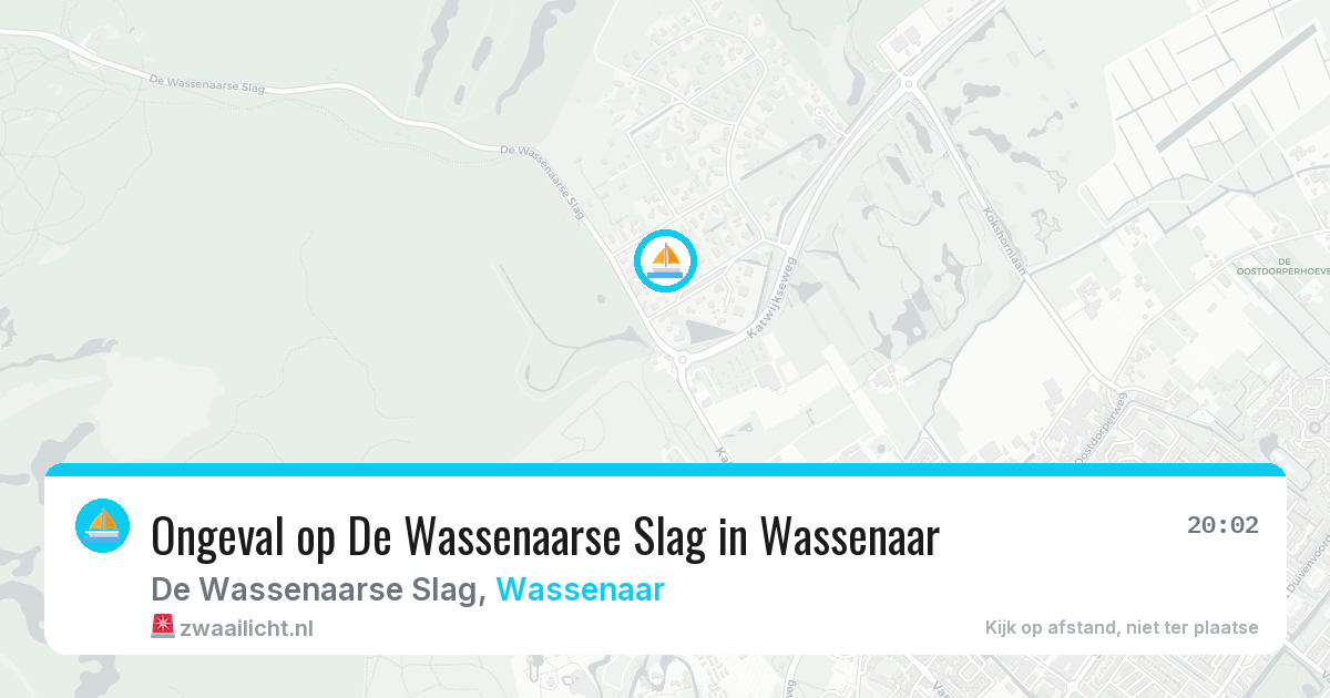 Ongeval op De Wassenaarse Slag in Wassenaar — 23 jun 2026