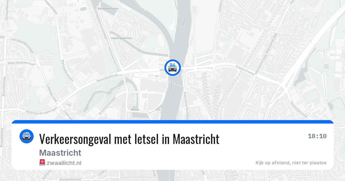 Verkeersongeval met letsel in Maastricht — 10 apr 2026