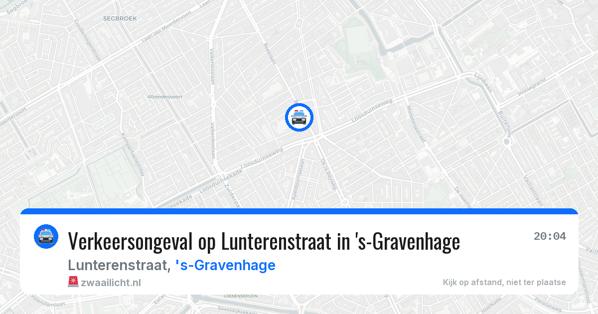 Verkeersongeval op Lunterenstraat in 's-Gravenhage — 2 jul 2026