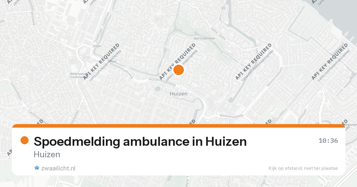 Spoedmelding ambulance in Huizen — 23 jun 2026