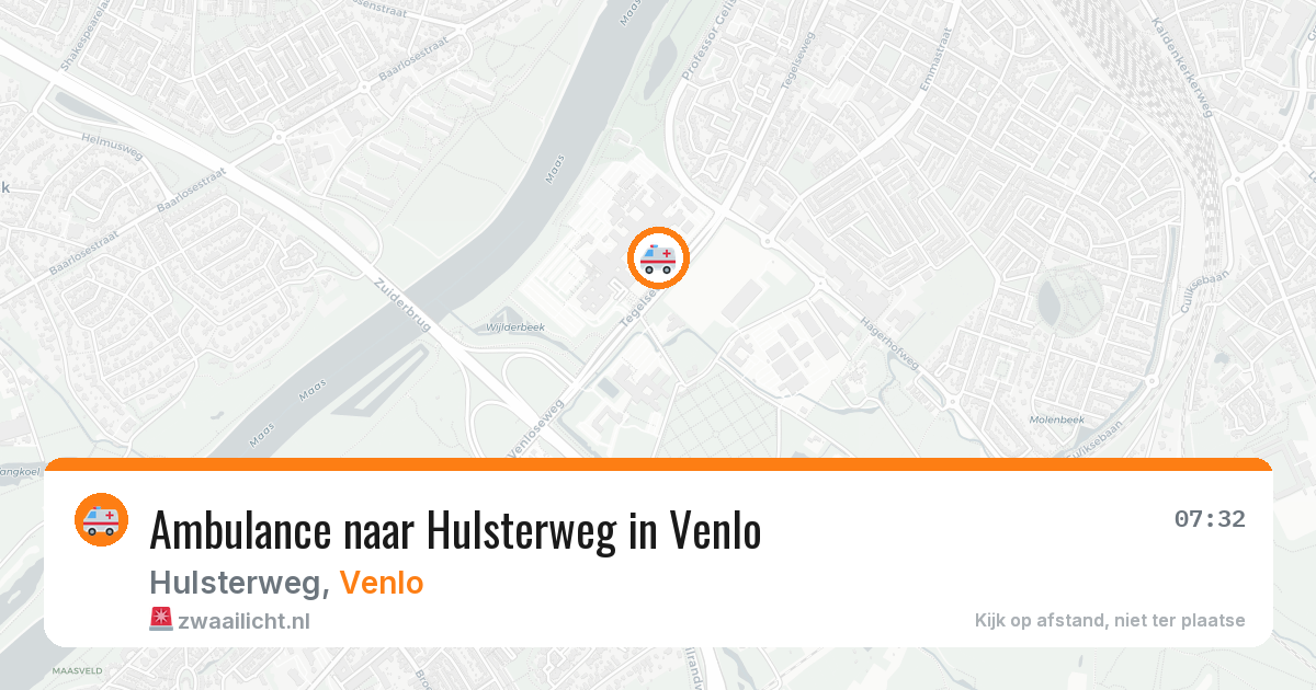 Ambulance naar Hulsterweg in Venlo — 6 aug 2026