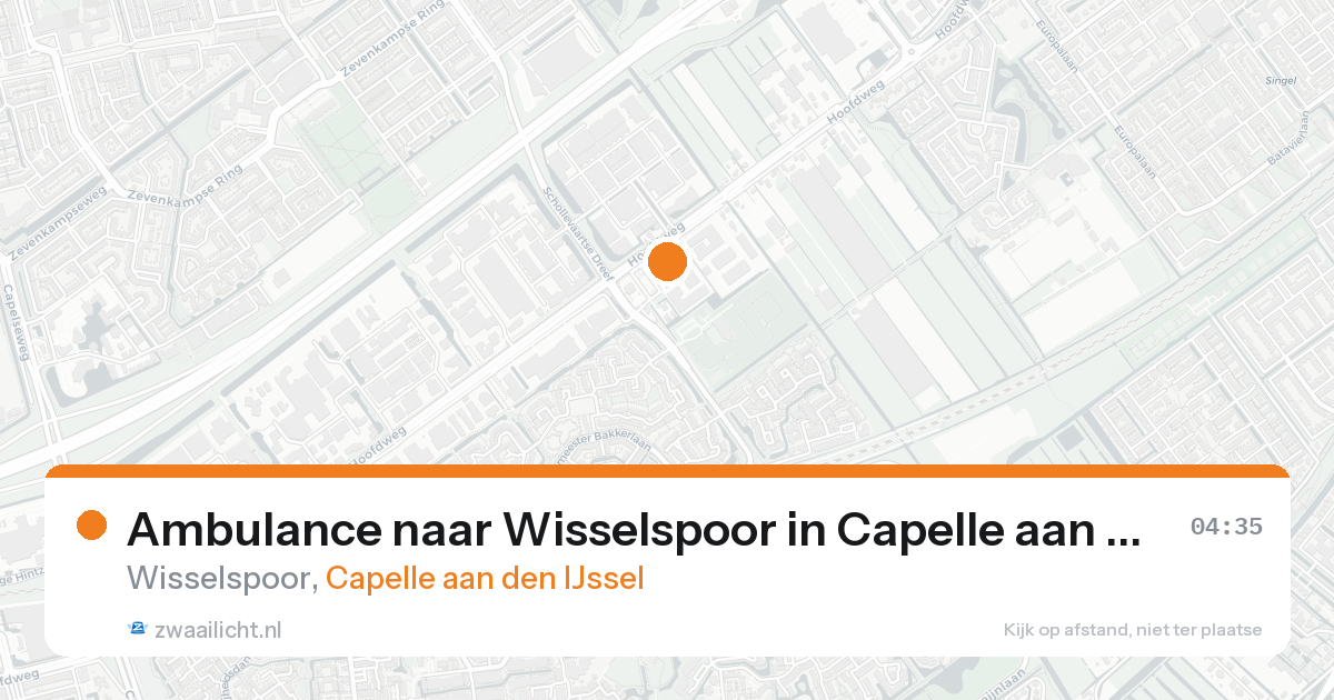 Ambulance naar Wisselspoor in Capelle aan den IJssel — 27 mei 2026