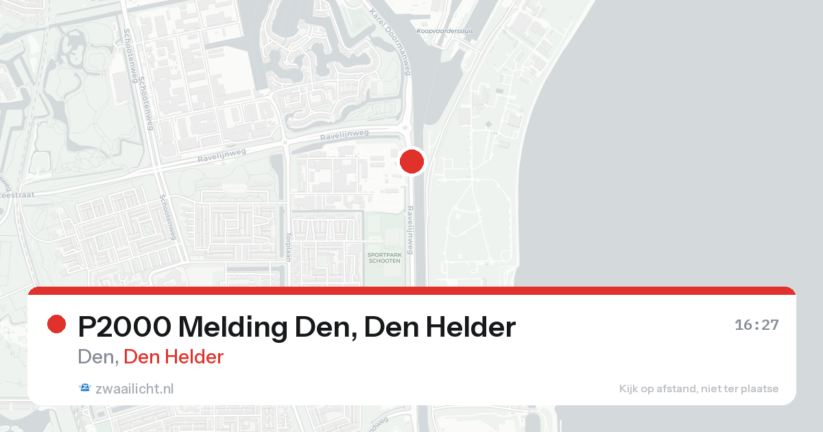 P2000 Melding Den, Den Helder — 24 aug 2026