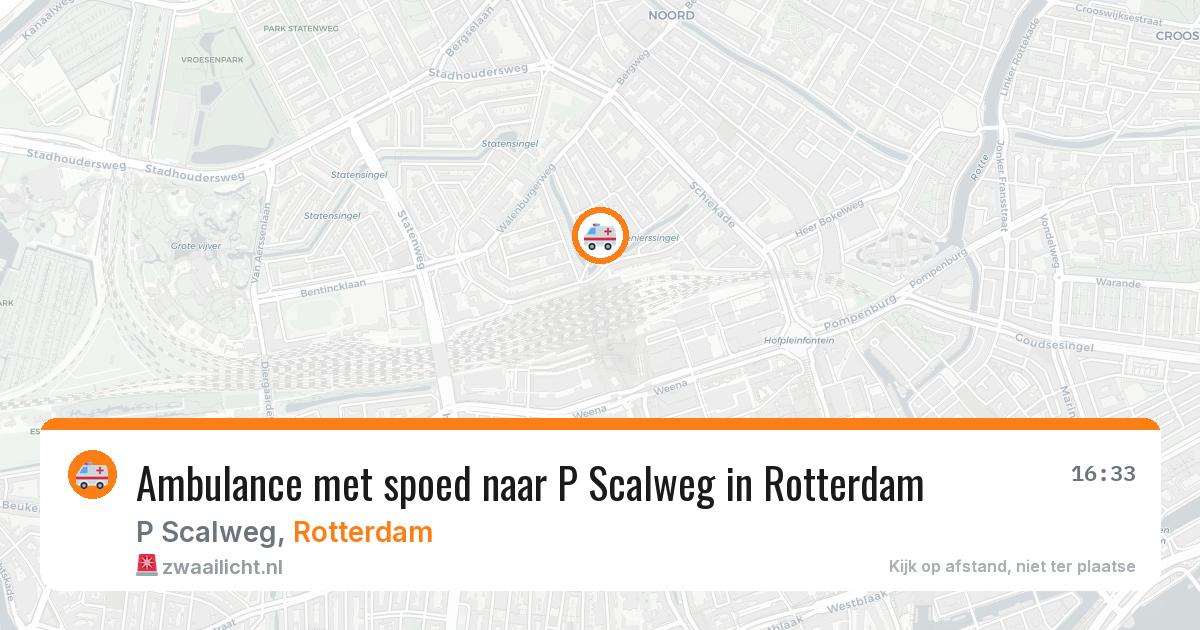 Ambulance met spoed naar P Scalweg in Rotterdam — 2 jul 2026