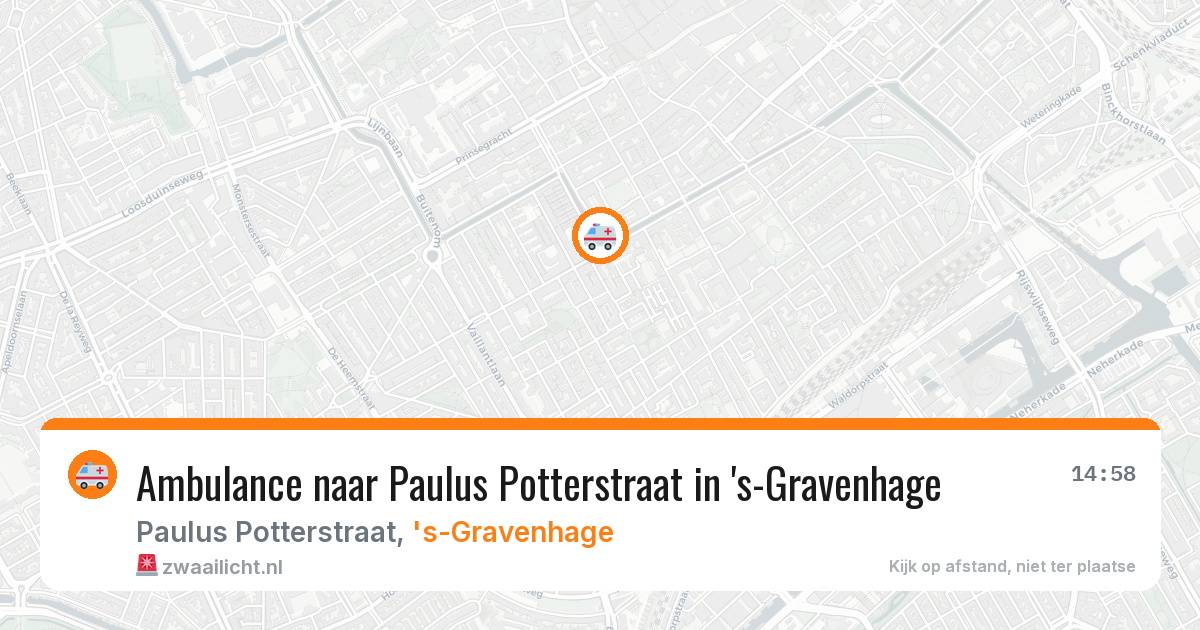 Ambulance naar Paulus Potterstraat in 's-Gravenhage — 6 mei 2026