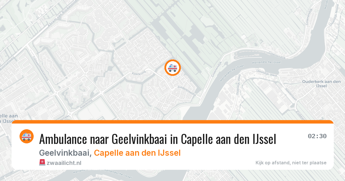 Ambulance naar Geelvinkbaai in Capelle aan den IJssel — 4 mei 2026