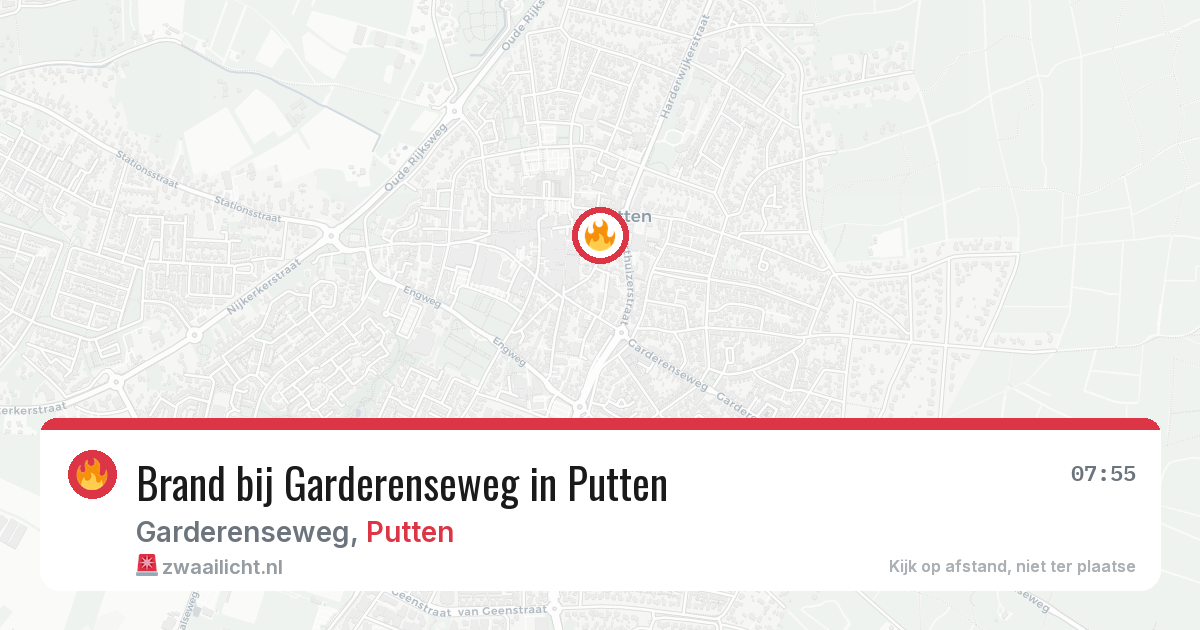 Brand bij Garderenseweg in Putten — 12 mei 2026