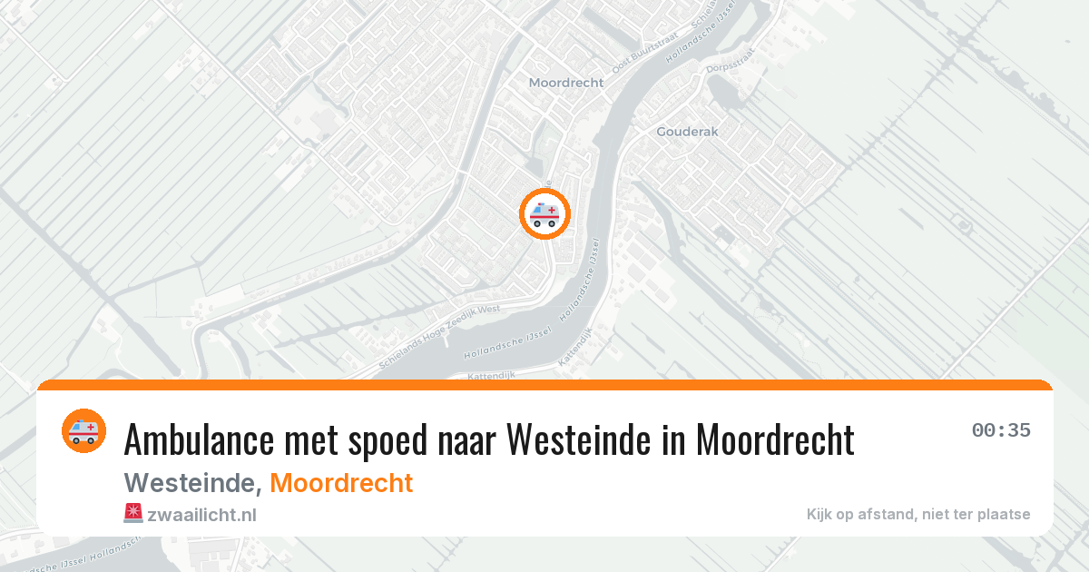 Ambulance met spoed naar Westeinde in Moordrecht — 1 feb 2026