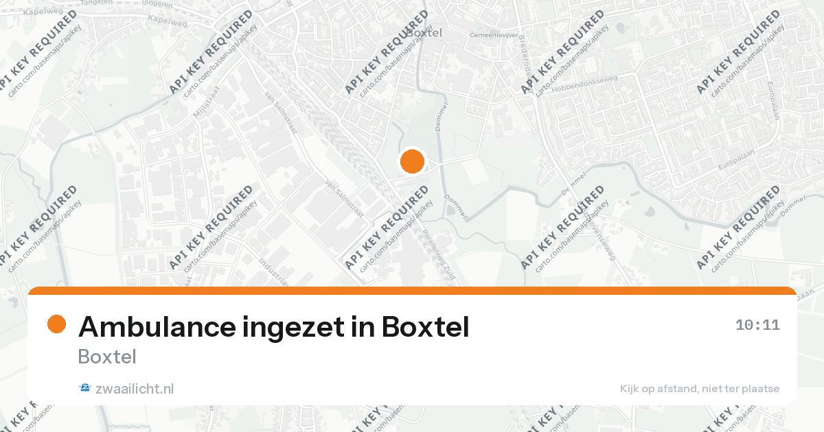 Ambulance ingezet in Boxtel — 26 aug 2026