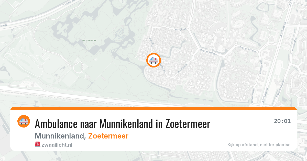 Ambulance naar Munnikenland in Zoetermeer — 31 mrt 2026