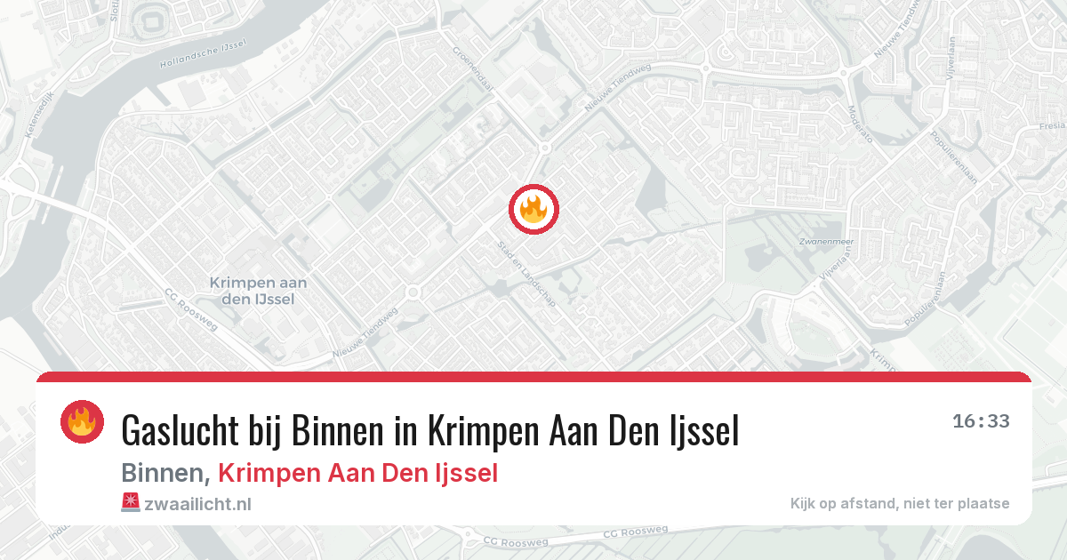 Gaslucht bij Binnen in Krimpen Aan Den Ijssel — 10 aug 2026