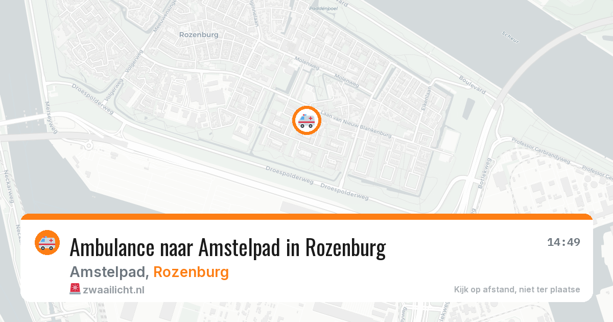 Ambulance naar Amstelpad in Rozenburg — 29 jun 2026