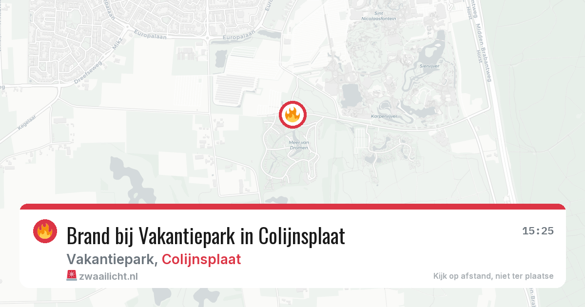 Brand bij Vakantiepark in Colijnsplaat — 23 jul 2026