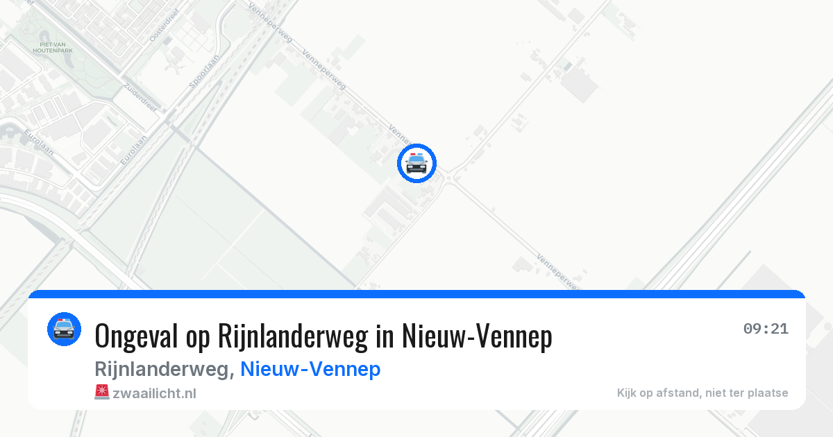 Ongeval op Rijnlanderweg in Nieuw-Vennep — 28 mei 2026