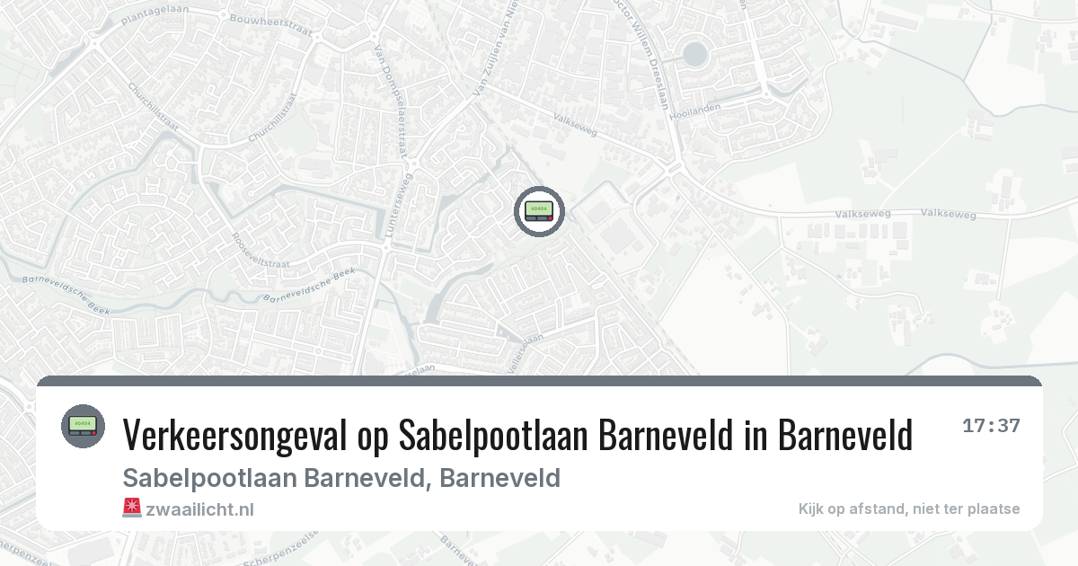 Verkeersongeval op Sabelpootlaan Barneveld in Barneveld — 17 mrt 2026