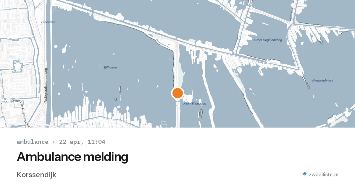 Ambulance melding — 22 apr 2026