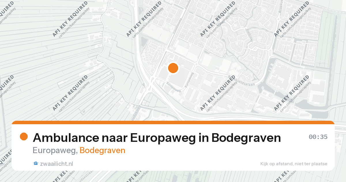 Ambulance naar Europaweg in Bodegraven — 4 jul 2026