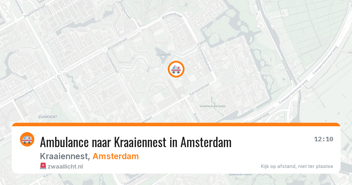 Ambulance naar Kraaiennest in Amsterdam — 17 jun 2026