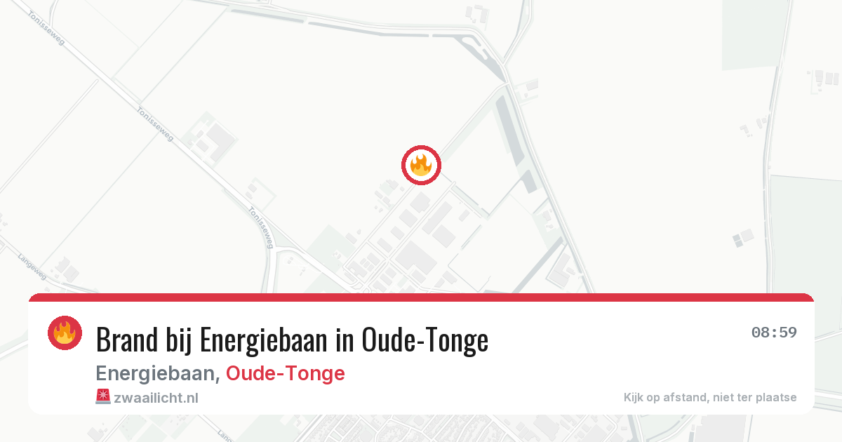 Brand bij Energiebaan in Oude-Tonge — 25 mei 2026