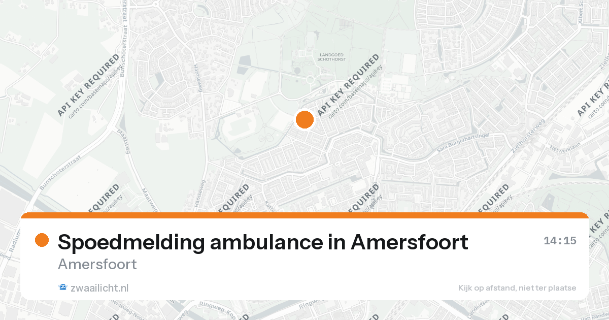 Spoedmelding ambulance in Amersfoort — 26 aug 2026