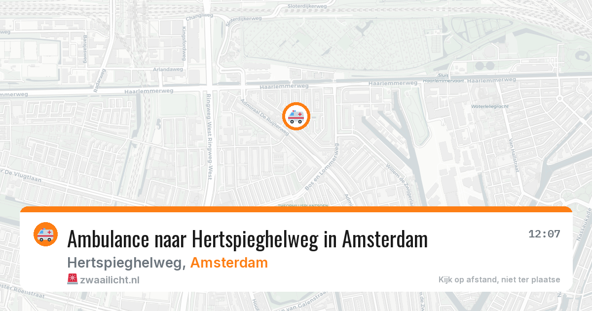 Ambulance naar Hertspieghelweg in Amsterdam — 30 mei 2026