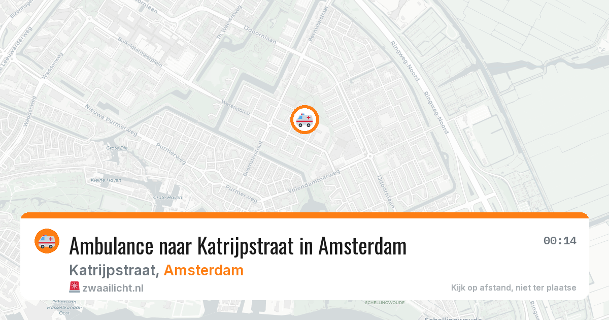 Ambulance naar Katrijpstraat in Amsterdam — 21 jun 2026