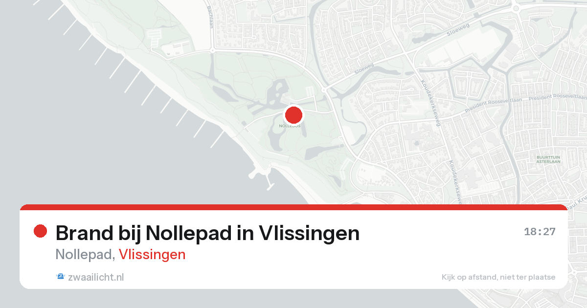 Brand bij Nollepad in Vlissingen — 16 aug 2026