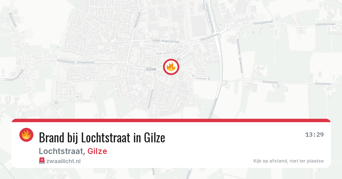 Brand bij Lochtstraat in Gilze — 27 jun 2026