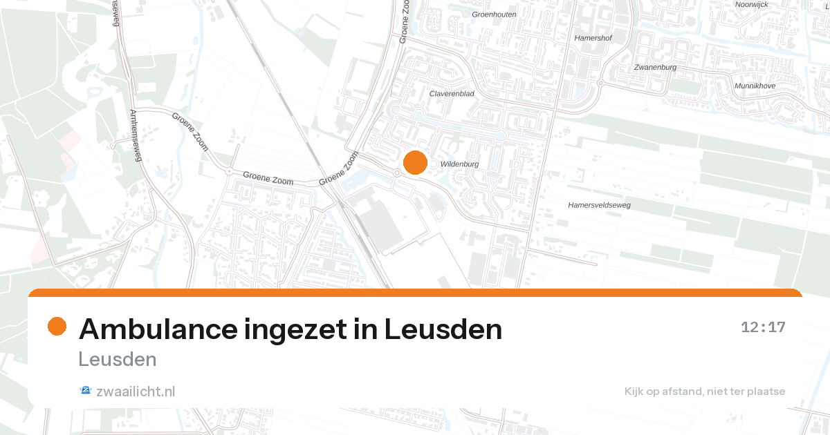 Ambulance ingezet in Leusden — 27 aug 2026