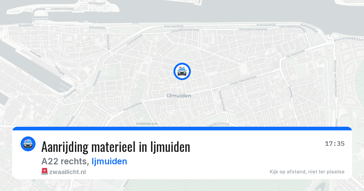 Aanrijding materieel in Ijmuiden — 2 jul 2026