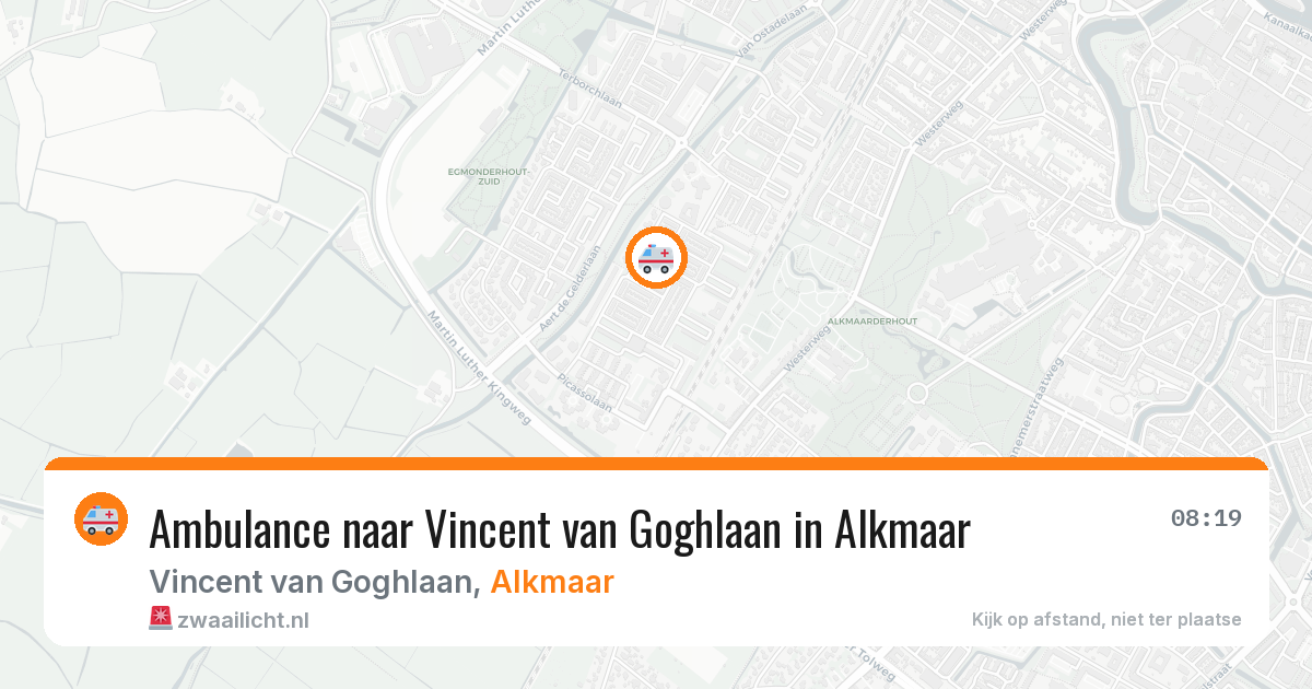 Ambulance naar Vincent van Goghlaan in Alkmaar — 23 jul 2026